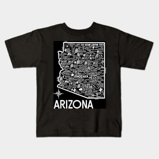 Arizona Map Kids T-Shirt
